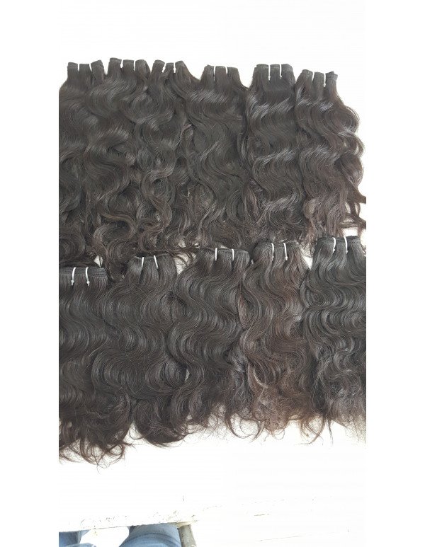 Temple Raw Wavy Human Hair Bundles with Smooth and Soft Texture